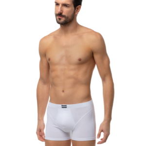 Minerva Sporties Βαμβακερό Ανδρικό Boxer με Εσωτερικό Λάστιχο-2026 (Λευκό)